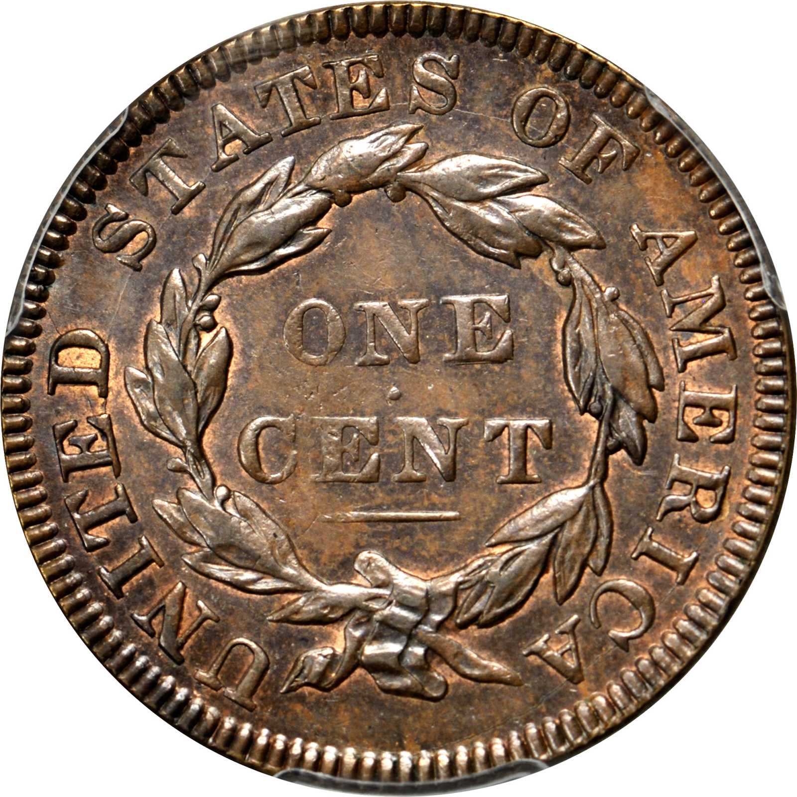 image for: 1835 Matron Head Cent. N-11. Small 8, Small Stars. Rarity-4+. Noyes Die State-B/B. MS-62BN (PCGS).