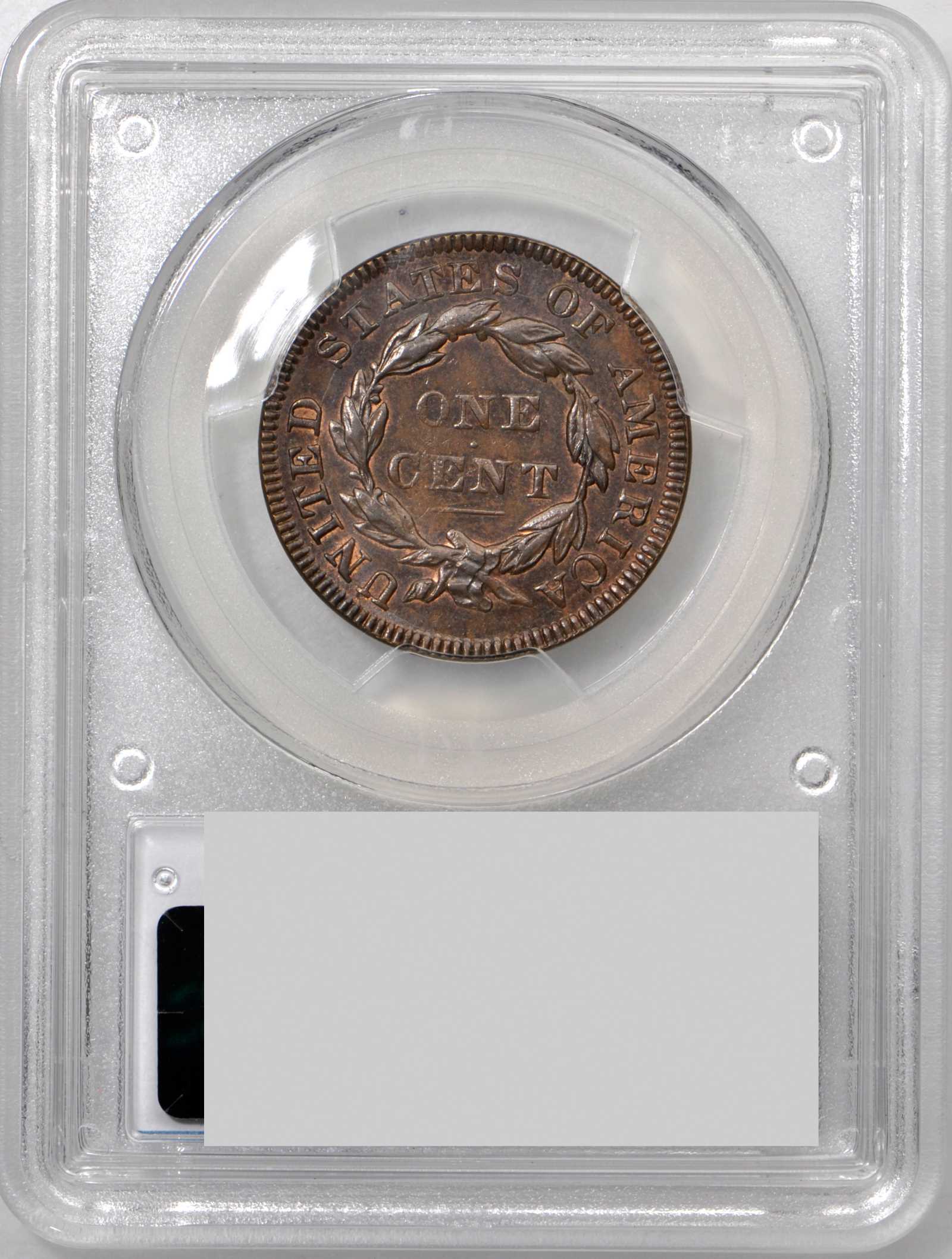 image for: 1835 Matron Head Cent. N-11. Small 8, Small Stars. Rarity-4+. Noyes Die State-B/B. MS-62BN (PCGS).
