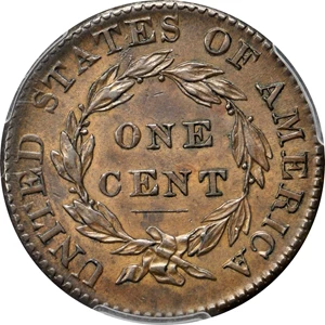 image for: 1825 Matron Head Cent. N-6. Double Profile. Rarity-3. Noyes Die State-C/B. AU Details—Cleaning (PCGS).