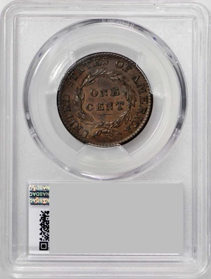 image for: 1825 Matron Head Cent. N-6. Double Profile. Rarity-3. Noyes Die State-C/B. AU Details—Cleaning (PCGS).