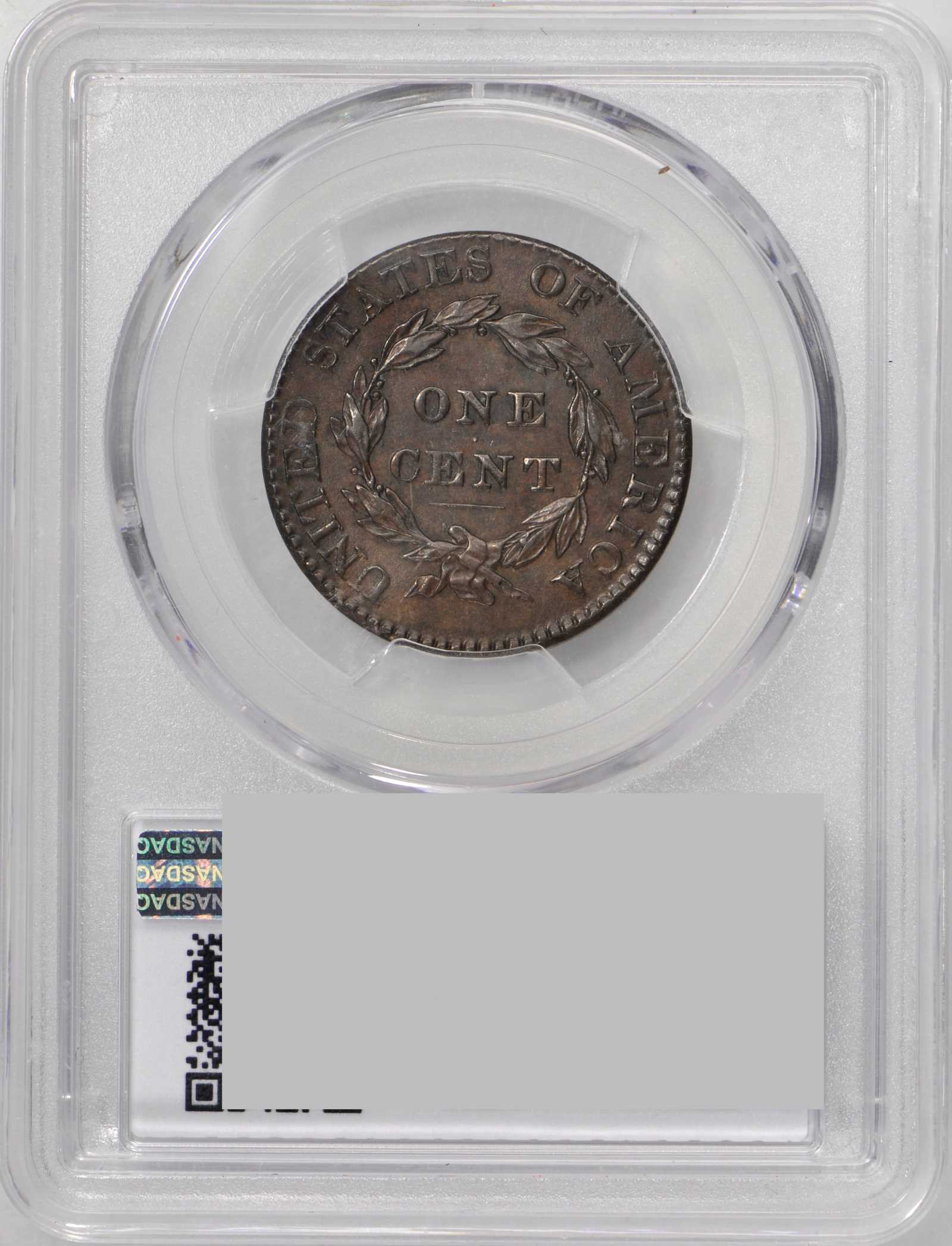 image for: 1825 Matron Head Cent. N-8. Rarity-3. Noyes Die State-B/A. AU-58 (PCGS).