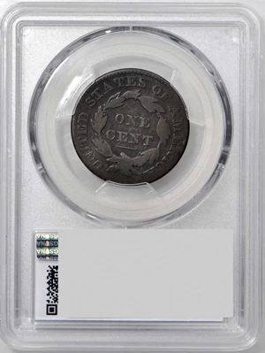 image for: 1830 Matron Head Cent. N-9. Large Letters. Rarity-6. Noyes Die State-C/A. Good-6 (PCGS).