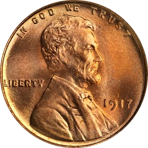 image for: 1917 Lincoln Cent. FS-101. Doubled Die Obverse. MS-67 RD (PCGS). Secure Holder.