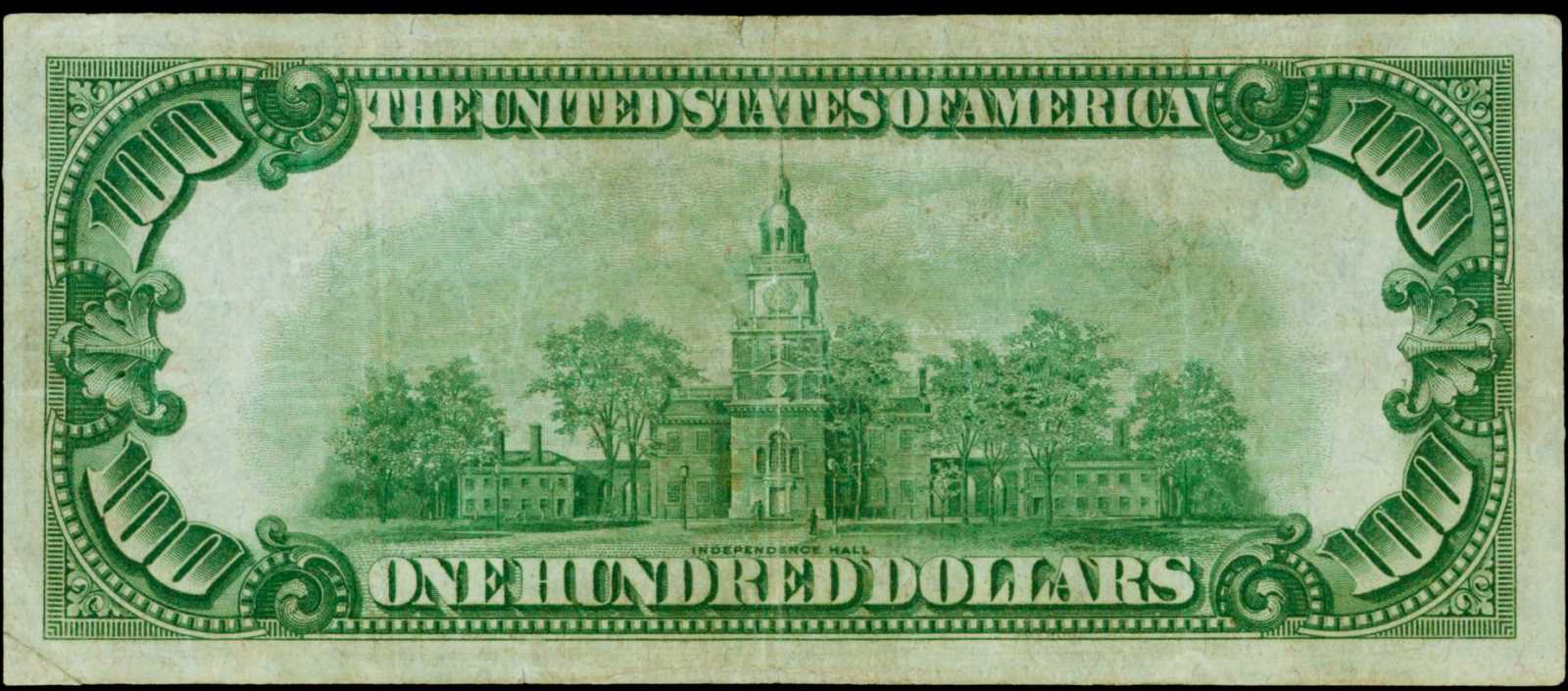 image for: Fr. 2150-C*. 1928 $100 Federal Reserve Star Note. Philadelphia. PMG Very Fine 30 Net. Repaired.