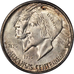 image for: 1939-D Arkansas Centennial. MS-67 (PCGS).