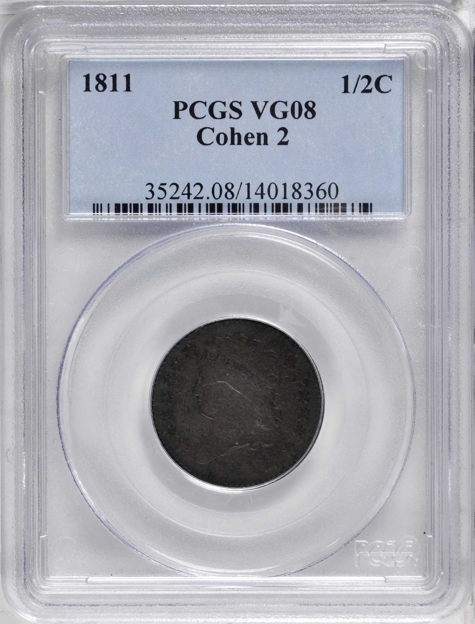 1811 1/2c Close Date, C-2 MS BN G4 BN thumbnail 13