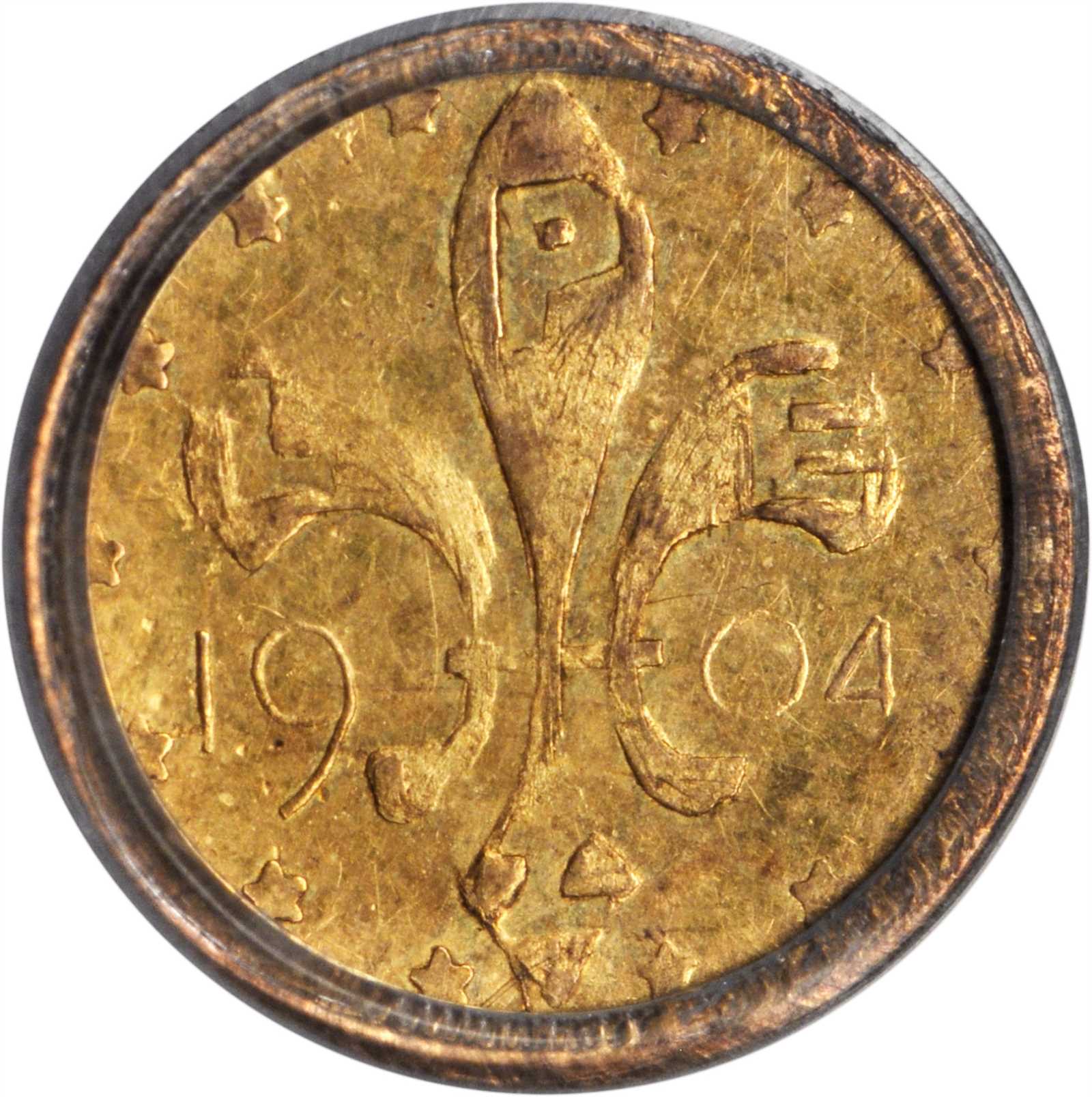 image for: 1904 Louisiana Purchase Exposition. 1/2 Gold. X-Tn2. AU-58 (PCGS).