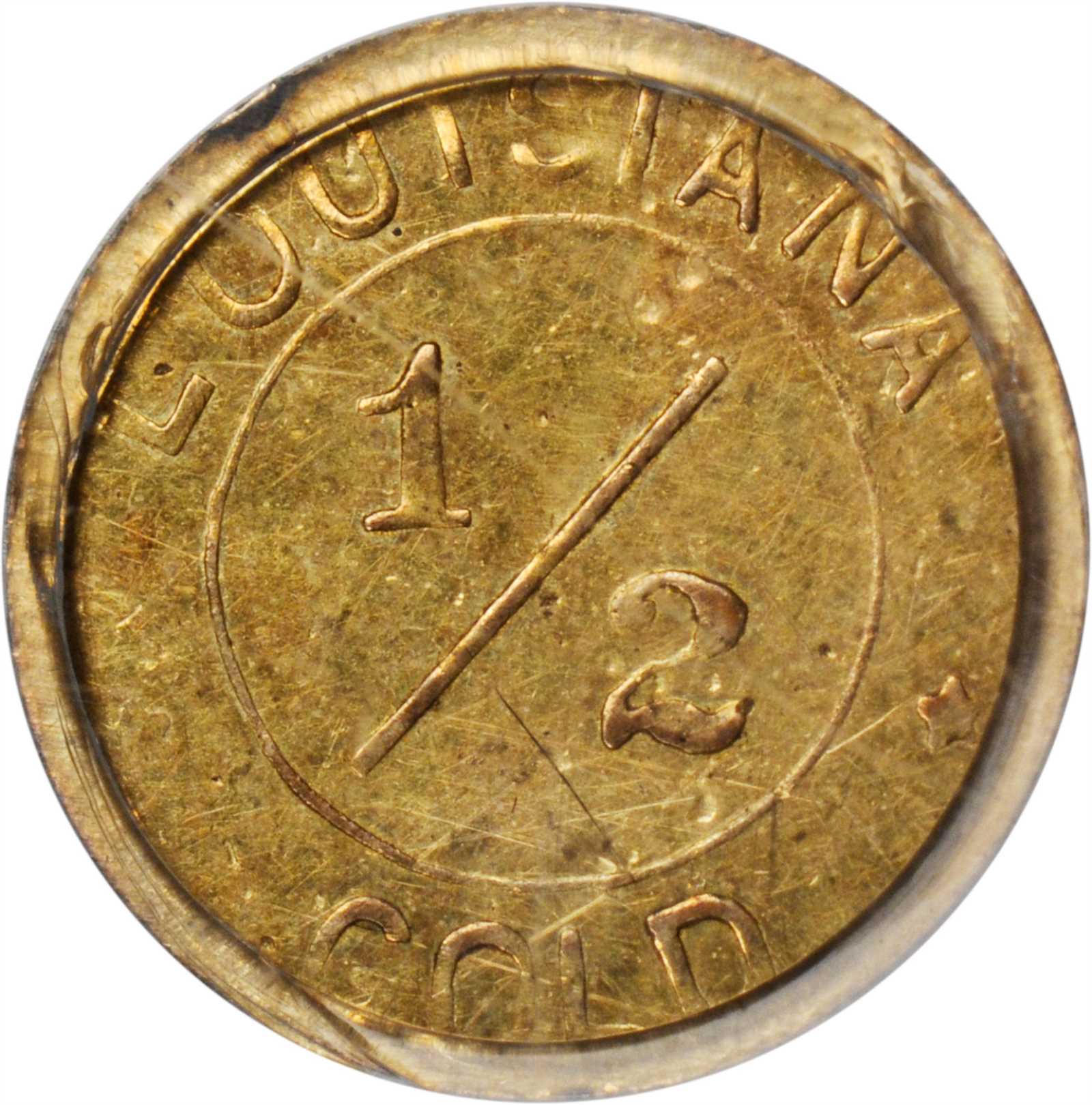 image for: 1904 Louisiana Purchase Exposition. 1/2 Gold. X-Tn2. AU-58 (PCGS).