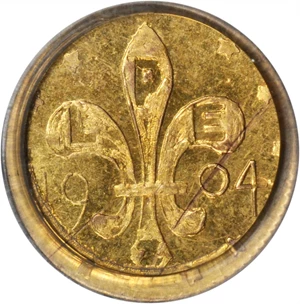 image for: 1904 Louisiana Purchase Exposition. 1/4 Gold. X-Tn1. MS-62 (PCGS).