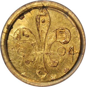 image for: 1904 Louisiana Purchase Exposition. 1/4 Gold. X-Tn1. MS-62 (PCGS).