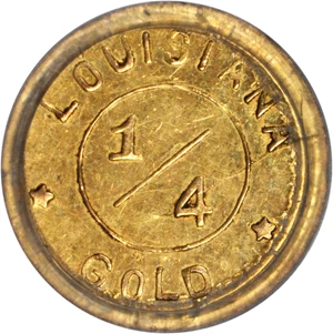image for: 1904 Louisiana Purchase Exposition. 1/4 Gold. X-Tn1. MS-62 (PCGS).