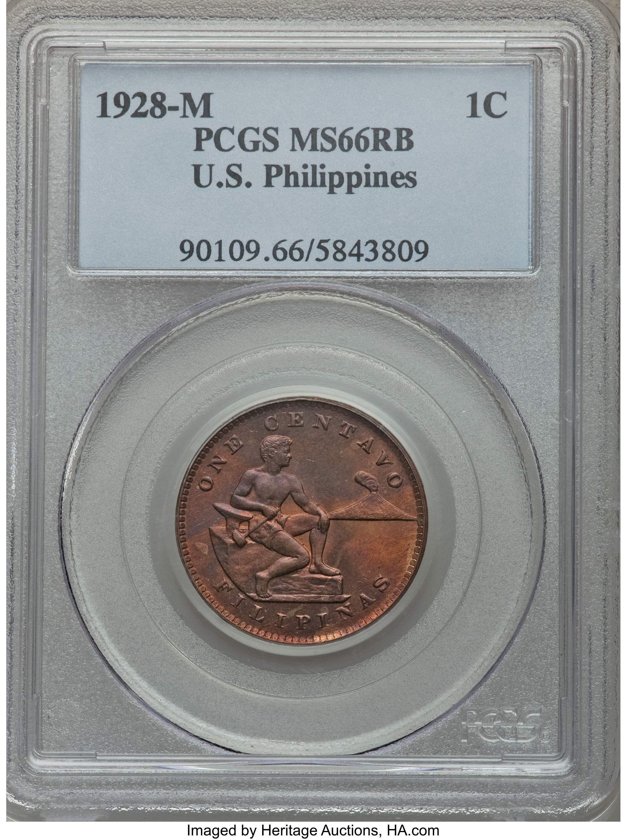 1928-M 1c U.S. Philippines MS RB