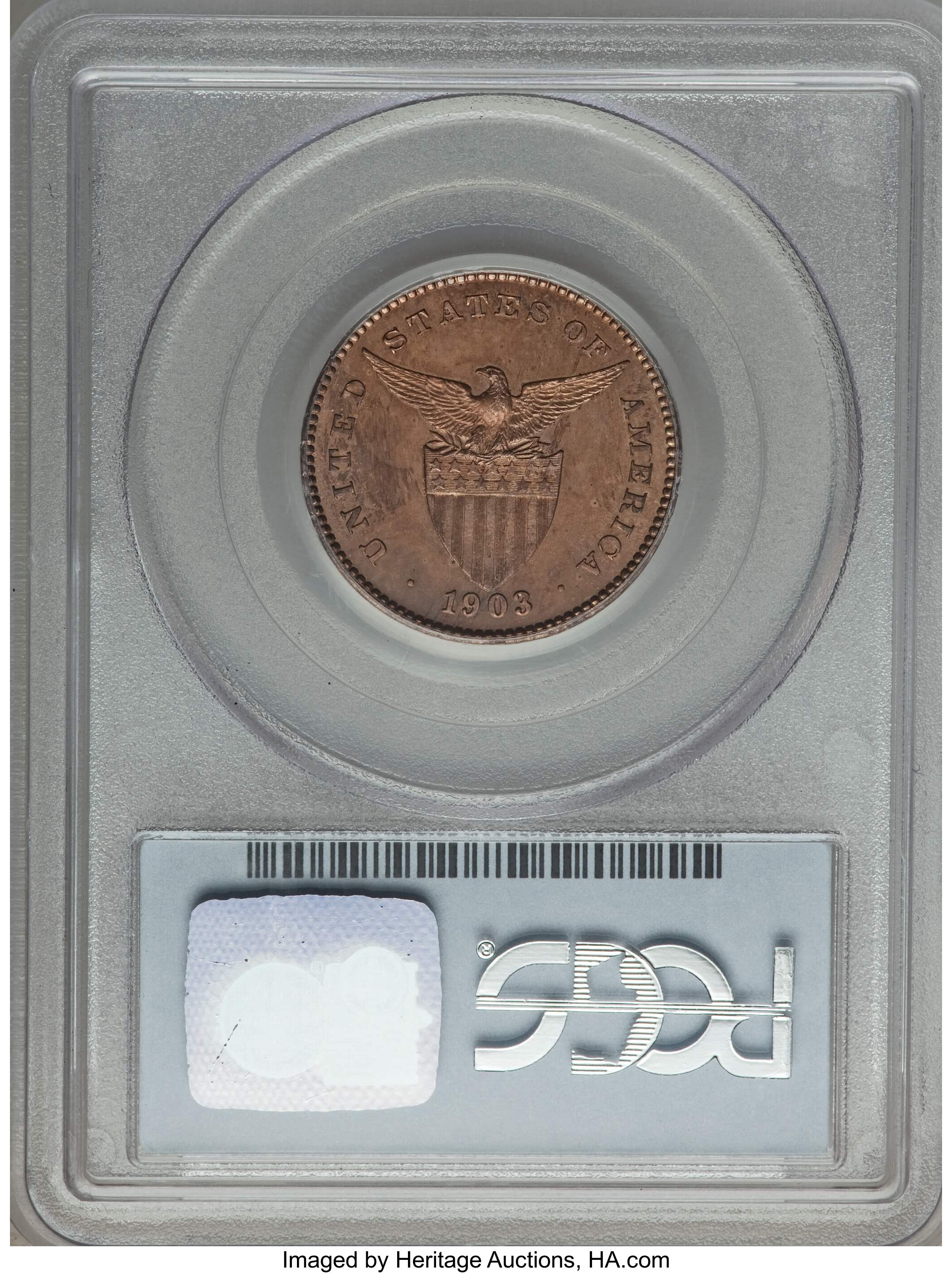 image for: 1903 1C PR64 Red and Brown PCGS. PCGS Population (28/28). NGC Census: (0/0)....