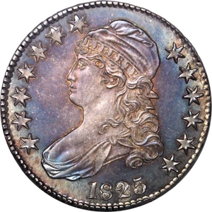image for: 1825 Capped Bust Half Dollar. Overton-113. Rarity-8 as a Proof. Proof-66 (NGC).
