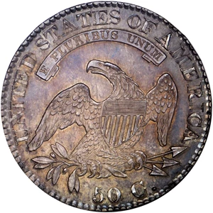 image for: 1825 Capped Bust Half Dollar. Overton-113. Rarity-8 as a Proof. Proof-66 (NGC).