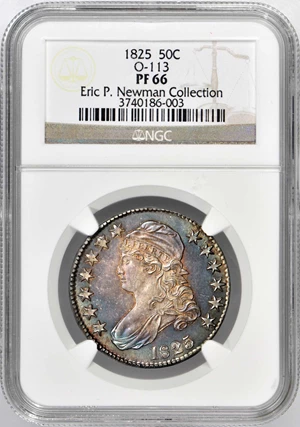 image for: 1825 Capped Bust Half Dollar. Overton-113. Rarity-8 as a Proof. Proof-66 (NGC).