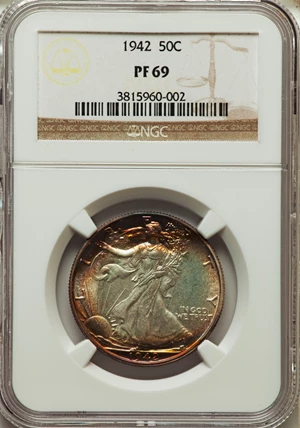 image for: 1942 50C PR69 NGC....