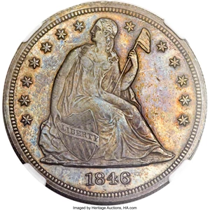 image for: 1846 $1 PR62 NGC....