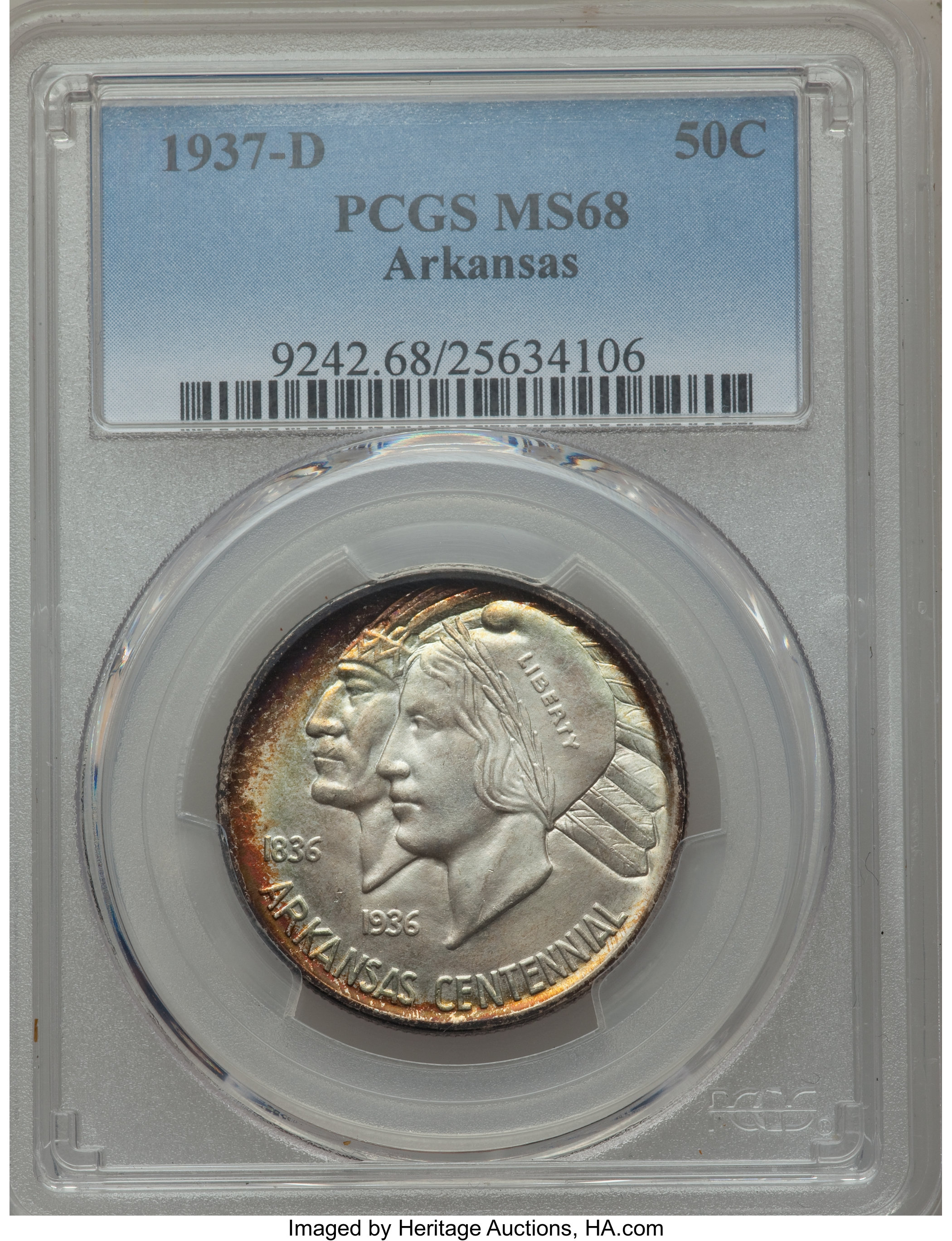Arkansas 50c [Type] MS68 CAC thumbnail 4
