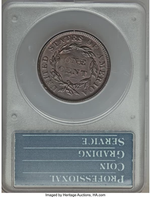 image for: 1835 1C Head of 1836, N-17, R.1, MS64 Brown PCGS....