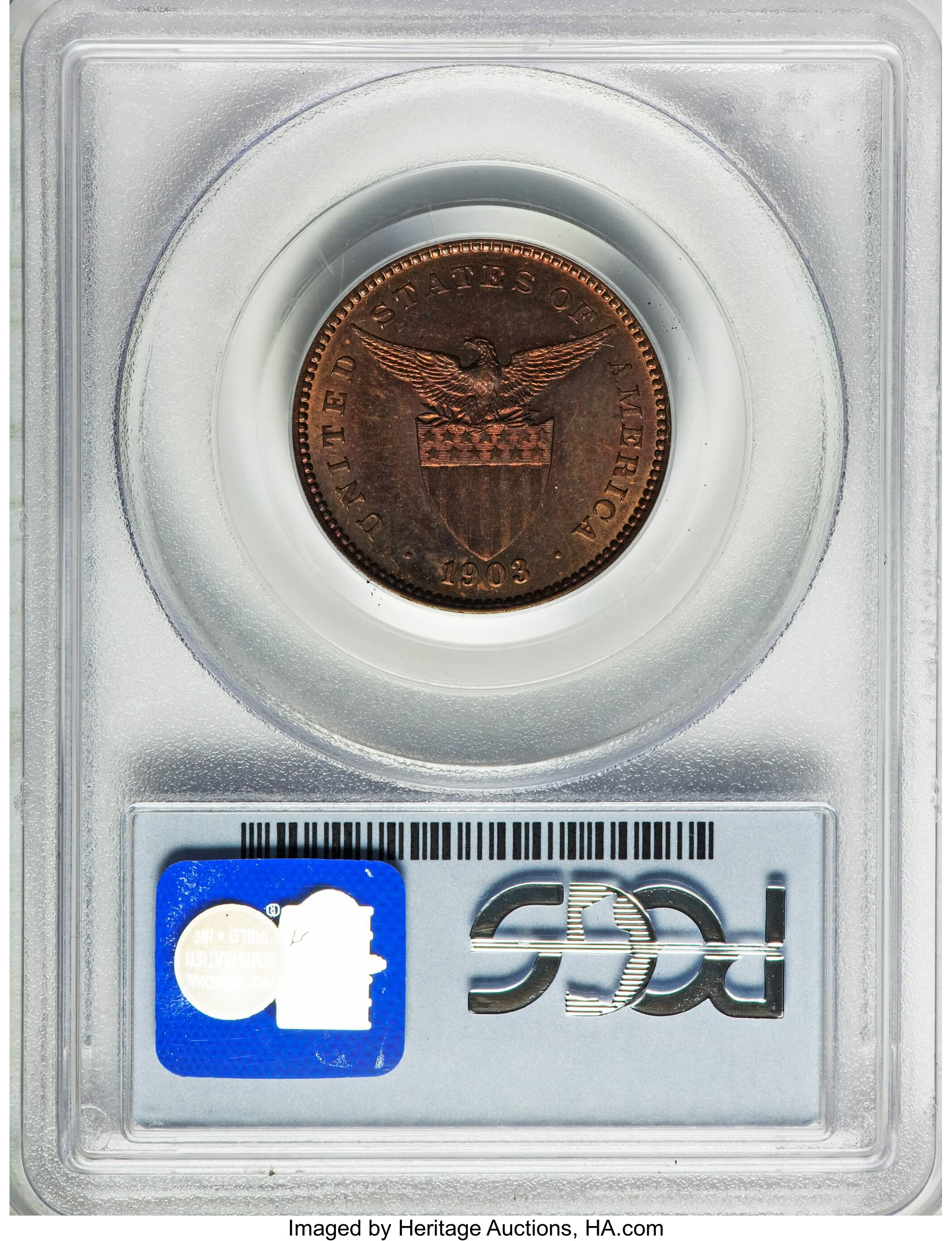 image for: 1903 1C PR64 Red and Brown PCGS. U.S. Philippines. PCGS Population (28/28). NGC Census: (0/0)....