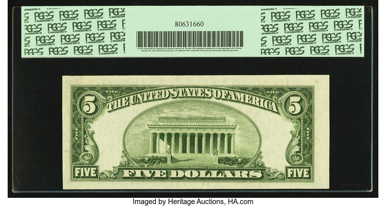 image for: Fr. 1963-K* $5 1950B Federal Reserve Note. PCGS Choice New 63PPQ....