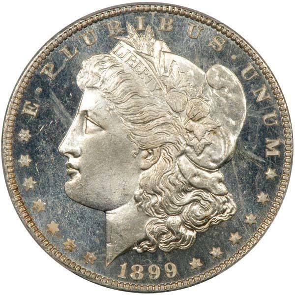image for: $1 1899 PCGS MS65+DMPL CAC