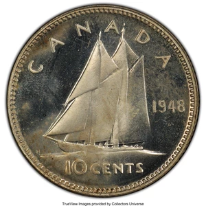 image for: George VI Specimen 10 Cents 1948 SP66 PCGS