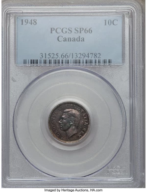 image for: George VI Specimen 10 Cents 1948