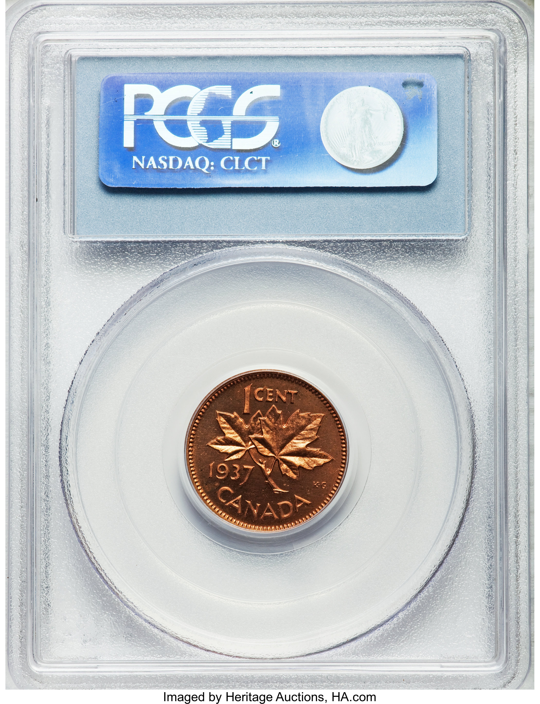image for: George VI Specimen 1 Cent 1937 Mirror SP67 Red PCGS