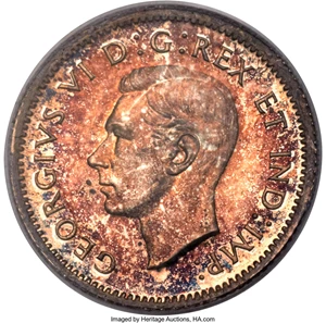 image for: George VI Specimen 10 Cents 1939 SP66 PCGS