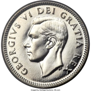 image for: George VI Specimen 10 Cents 1948 SP67 PCGS