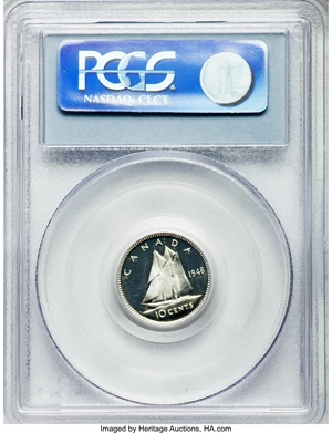 image for: George VI Specimen 10 Cents 1948 SP67 PCGS