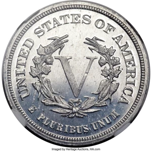 image for: 1882 5C Liberty Head Five Cents, Judd-1692, Pollock-1894, Low R.7, PR65 NGC....