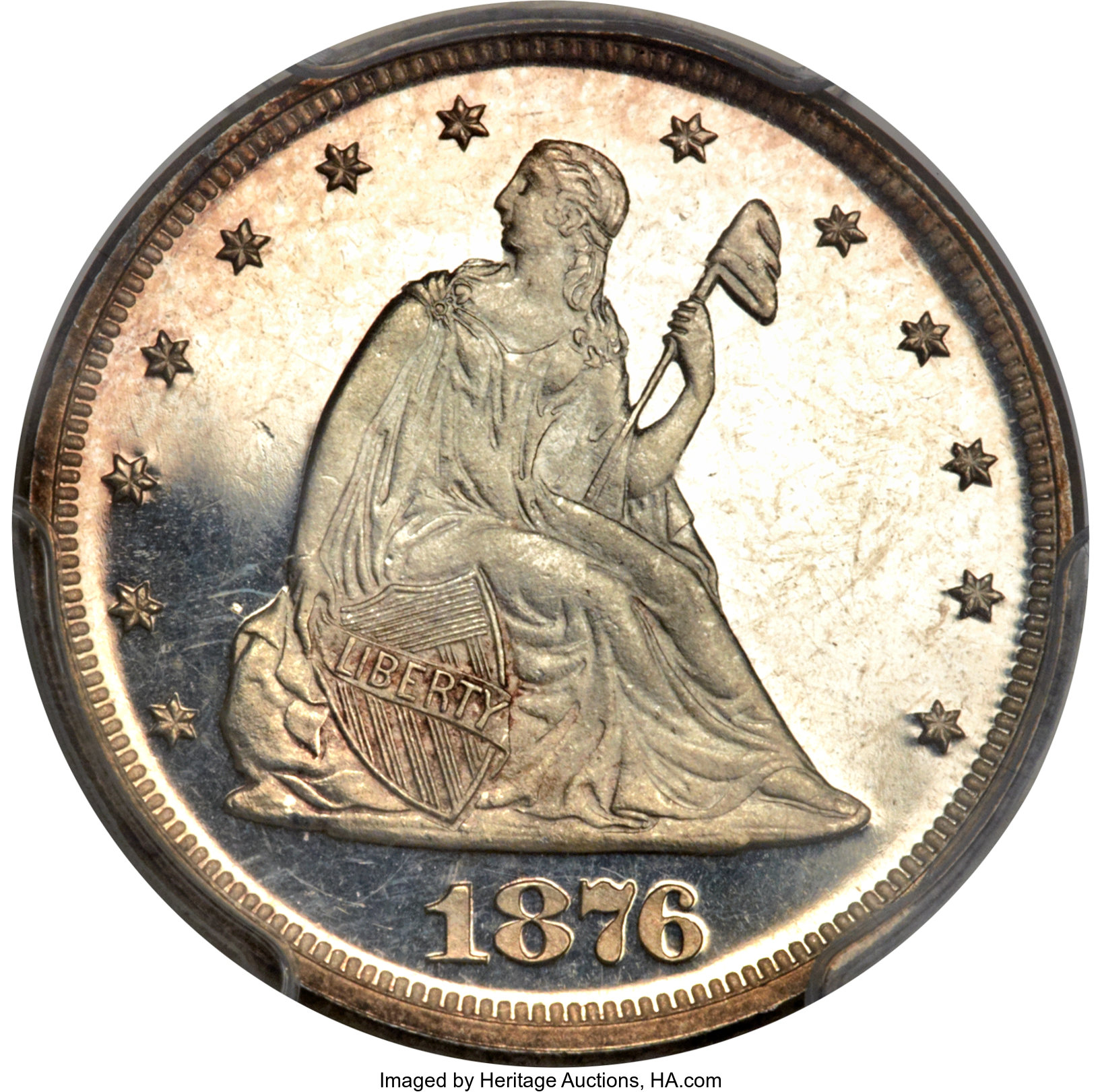 image for: 1876 20C PR64+ Deep Cameo PCGS....