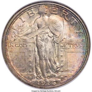 image for: 1916 25C MS67 NGC. CAC....