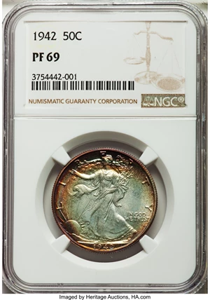 image for: 1942 50C PR69 NGC....