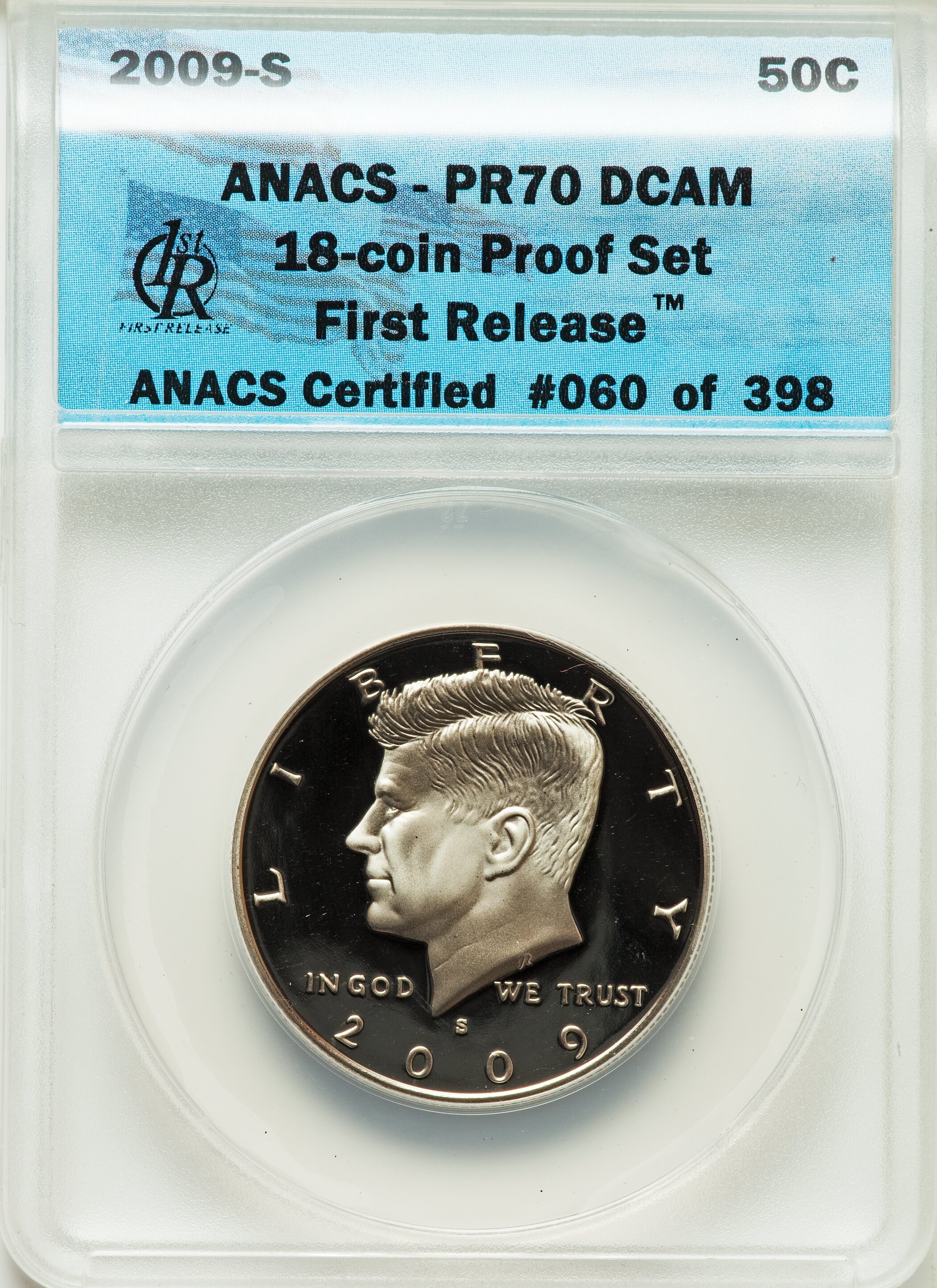 image for: 2009-S $1 Complete 18 Piece Proof Set, First Releases PR70 Deep Cameo ANACS. This proof set includes: (4)Lincoln Cents; J... (Total: 18 item)
