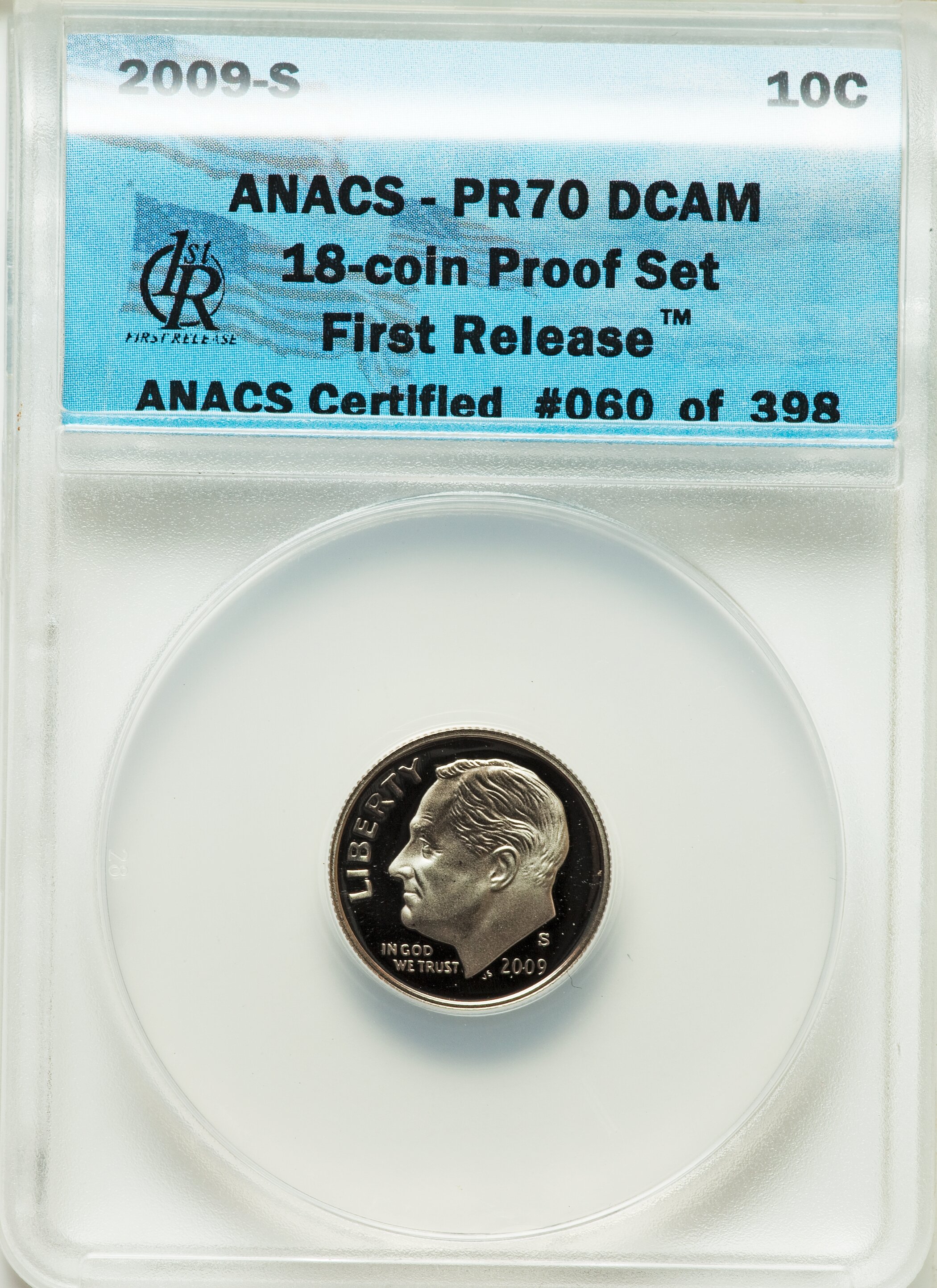 image for: 2009-S $1 Complete 18 Piece Proof Set, First Releases PR70 Deep Cameo ANACS. This proof set includes: (4)Lincoln Cents; J... (Total: 18 item)