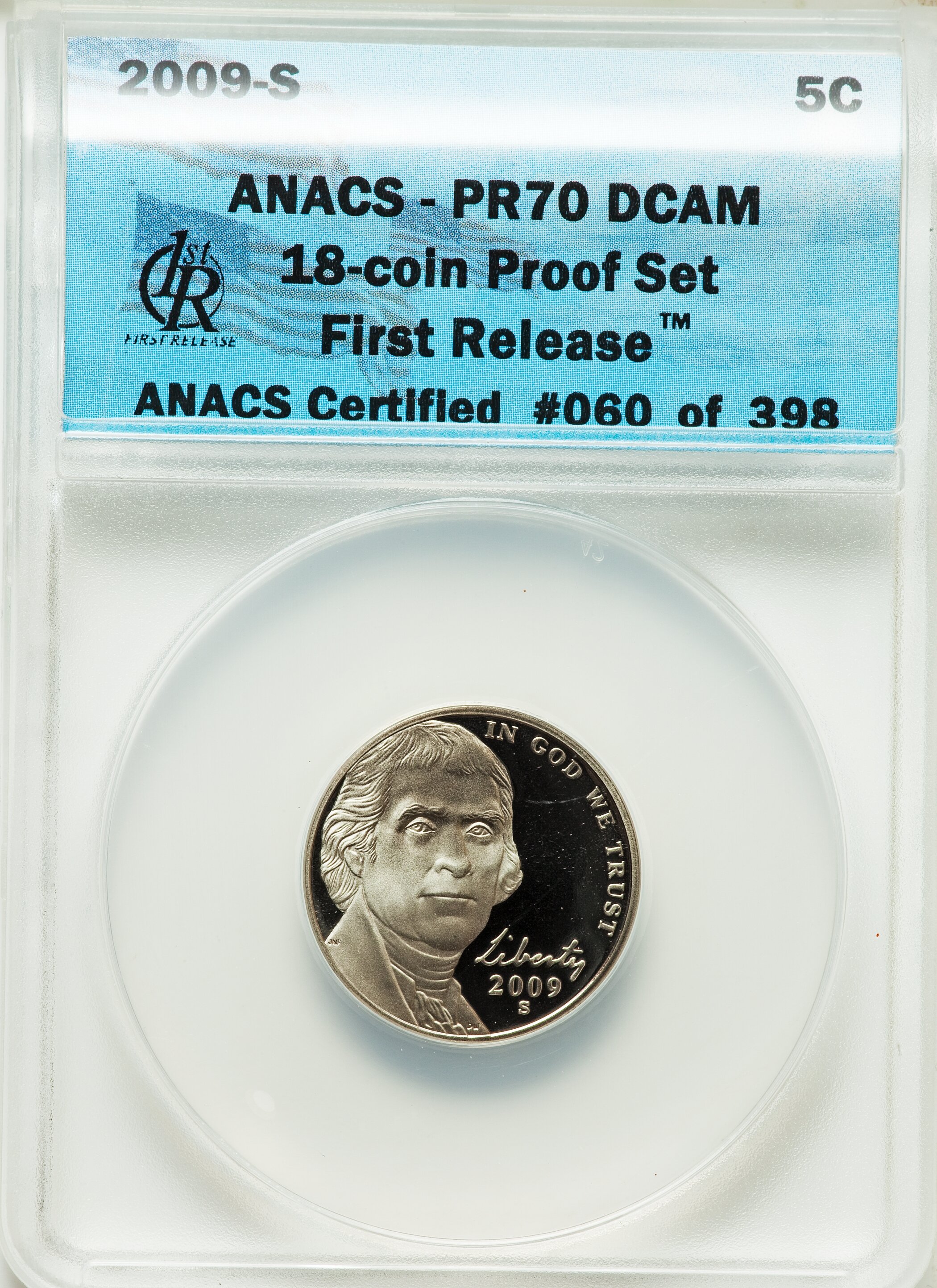 image for: 2009-S $1 Complete 18 Piece Proof Set, First Releases PR70 Deep Cameo ANACS. This proof set includes: (4)Lincoln Cents; J... (Total: 18 item)