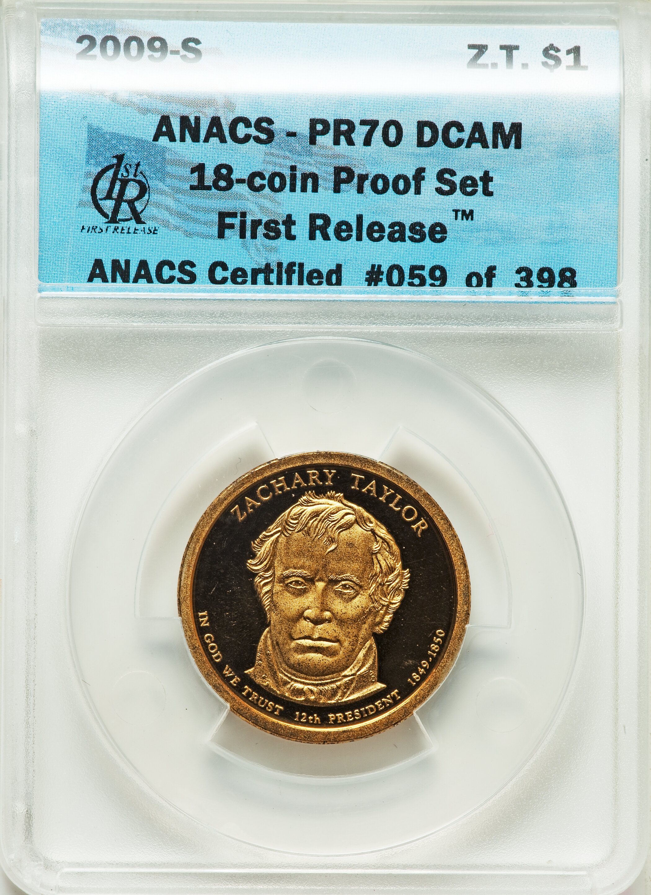 2009-S 1c-$1 Clad Proof Set, 18 Coins PR thumbnail 12