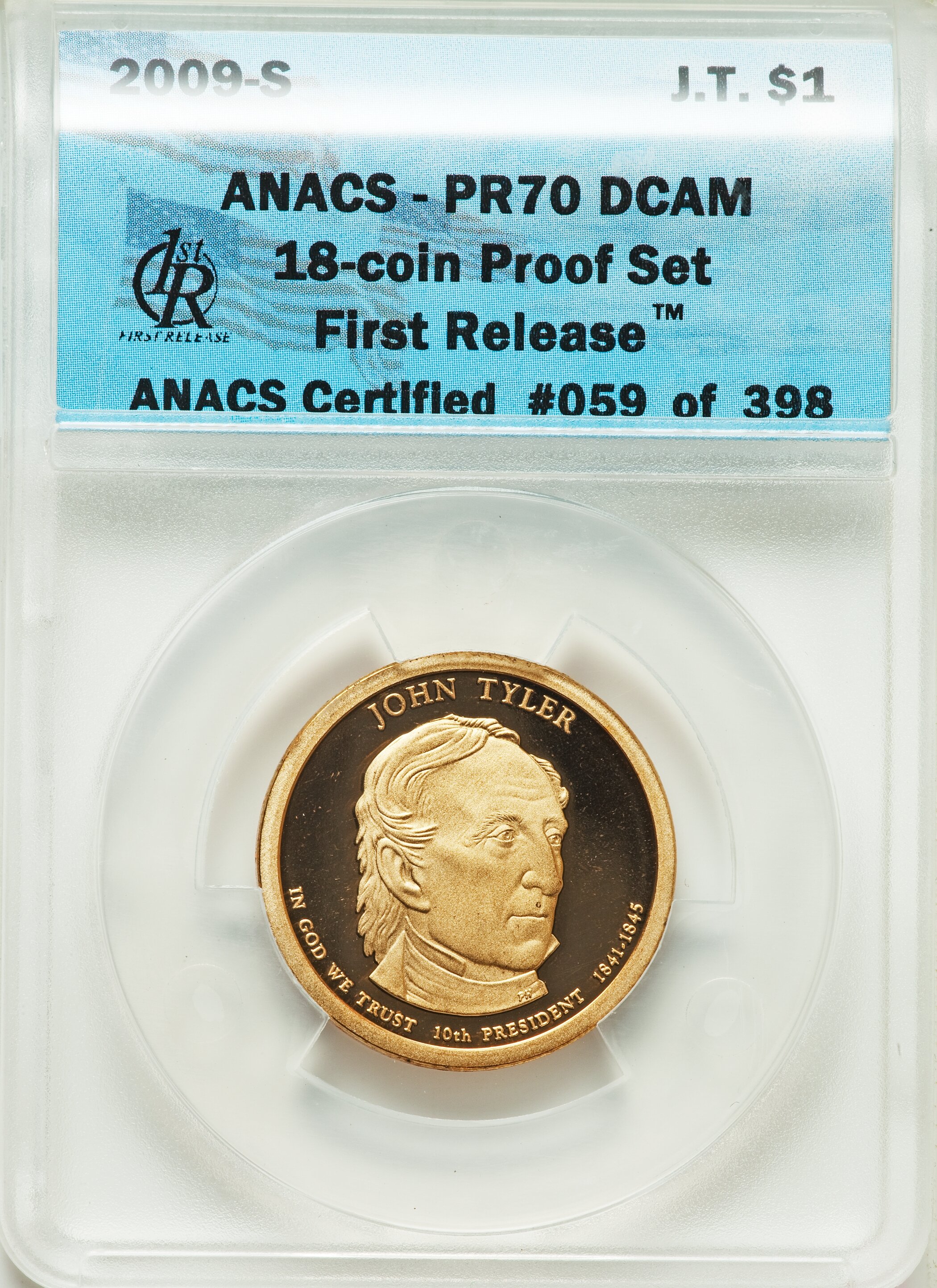 2009-S 1c-$1 Clad Proof Set, 18 Coins PR thumbnail 17