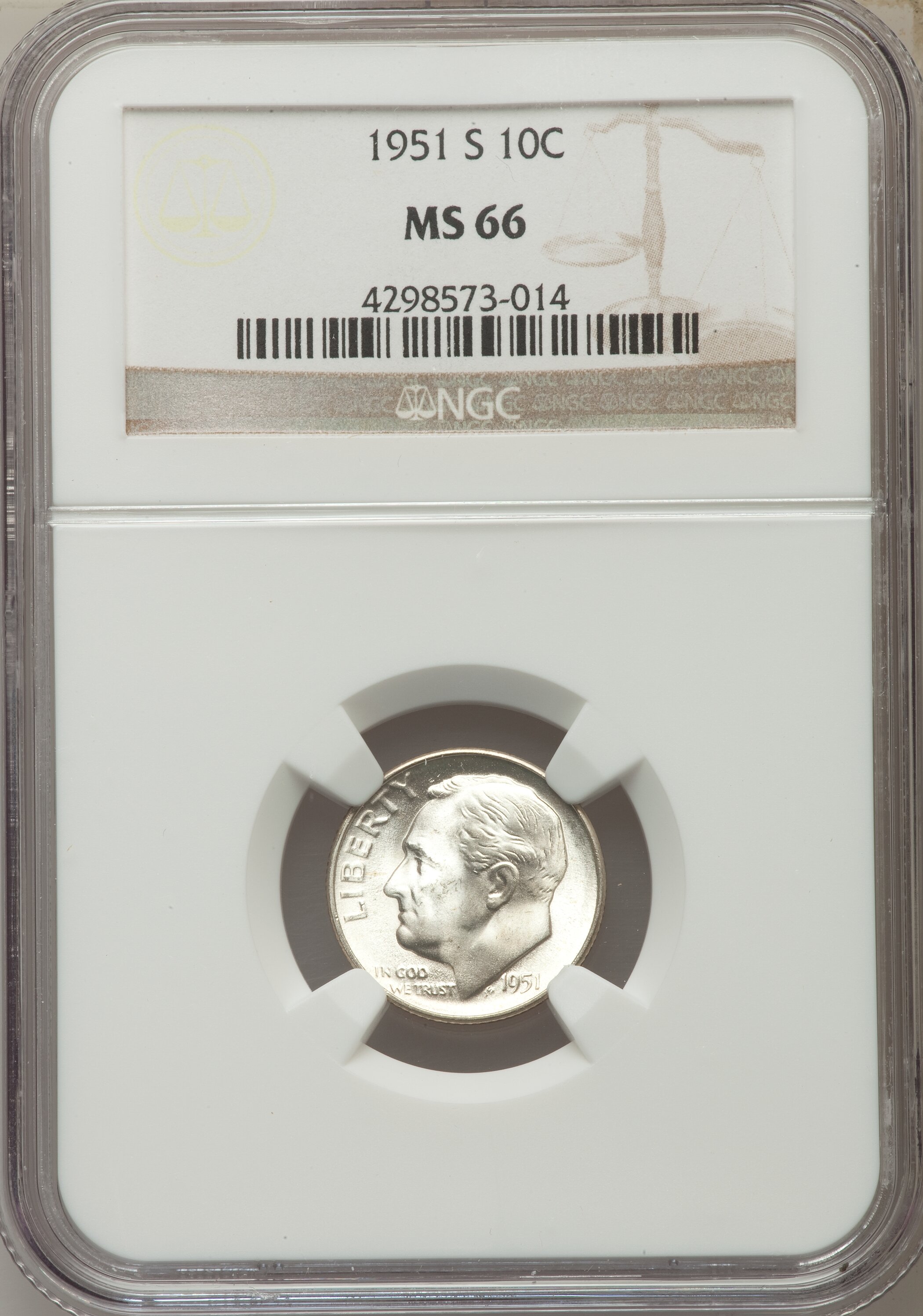 1951-S 10c AU50 CAC thumbnail 24