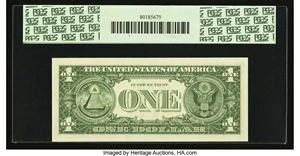 image for: Fr. 1906-J* $1 1969C Federal Reserve Note. PCGS Gem New 66PPQ....