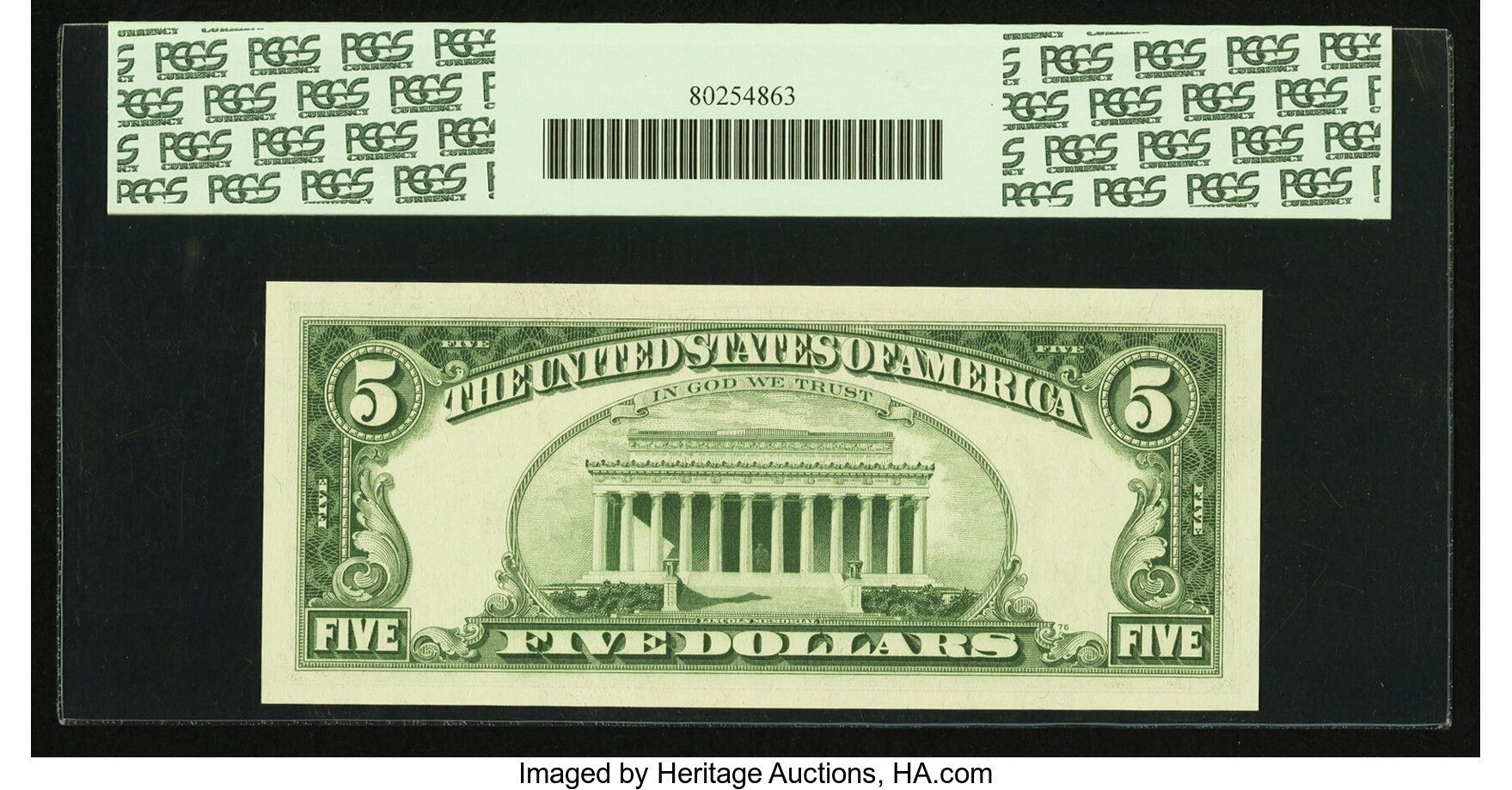 image for: Tied for Top Pop Fr. 1969-D* $5 1969 Federal Reserve Note. PCGS Superb Gem New 68PPQ....