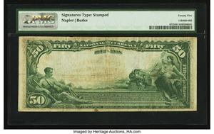 image for: Lexington, KY - $50 1902 Date Back Fr. 673 First Lexington City NB Ch. # (S)906 ...