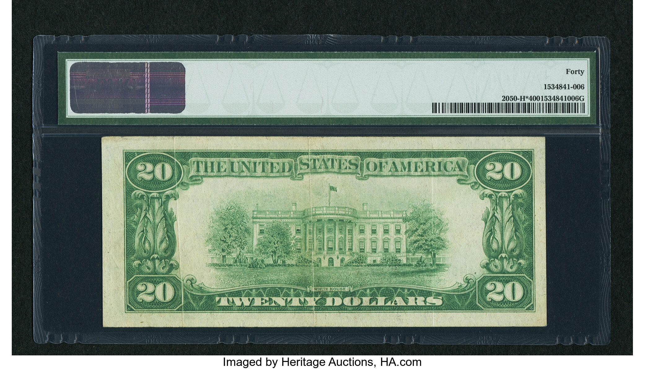 image for: Fr. 2050-H* $20 1928 Federal Reserve Note. PMG Extremely Fine 40....
