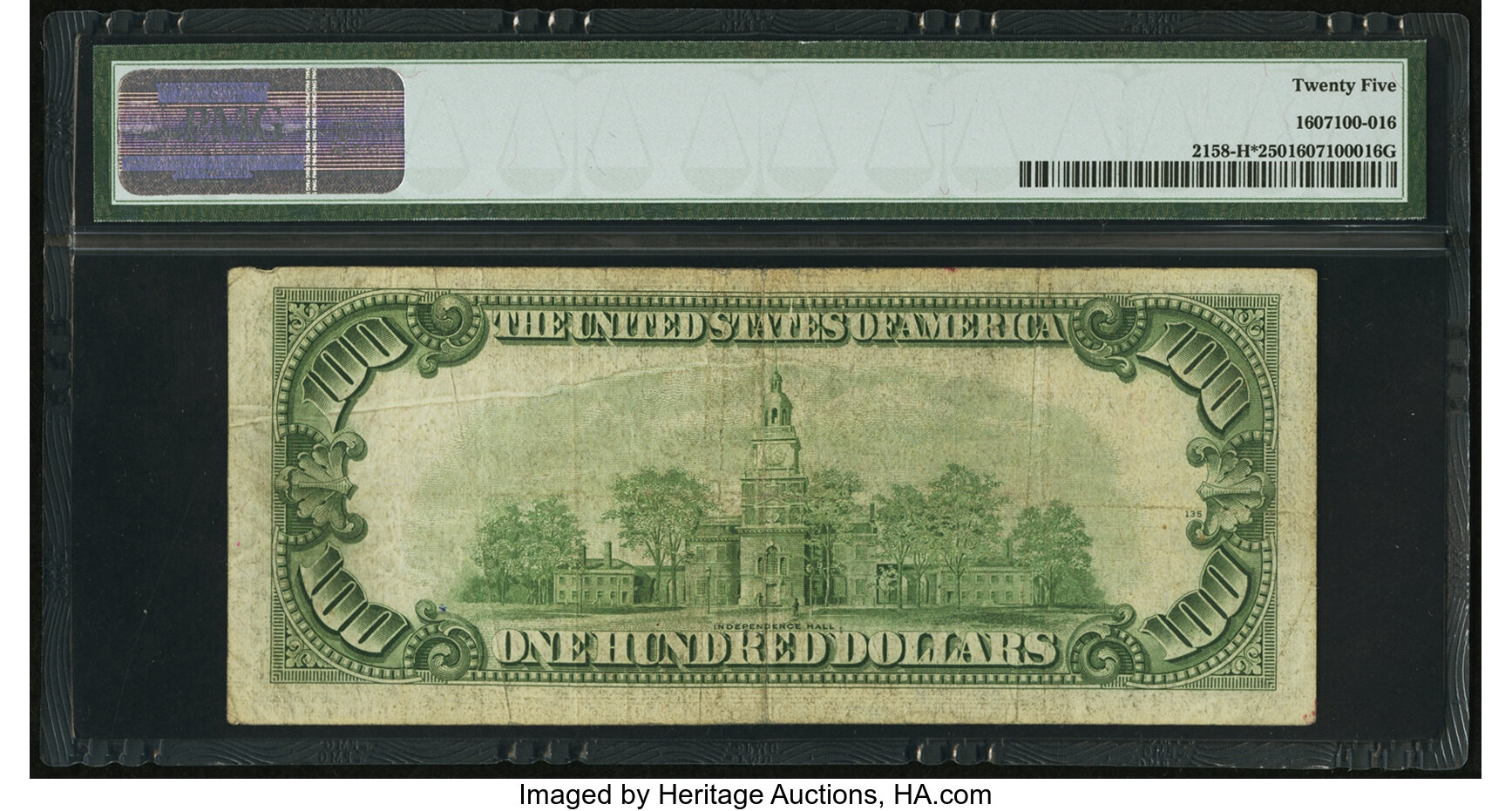 image for: Fr. 2158-H* $100 1950A Federal Reserve Note. PMG Very Fine 25....