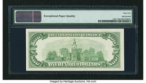 image for: Fr. 2161-C $100 1950D Federal Reserve Note. PMG Gem Uncirculated 65 EPQ....