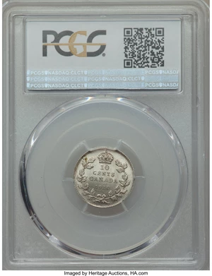 image for: George V 10 Cents 1930 MS63 PCGS